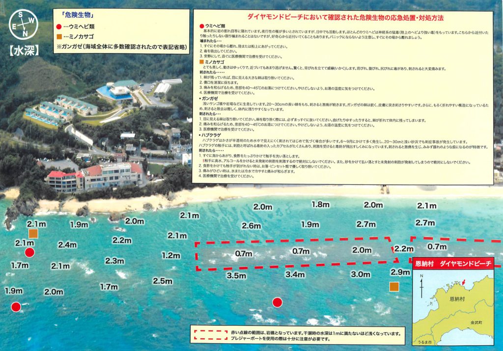 ダイヤモンドビーチ水深